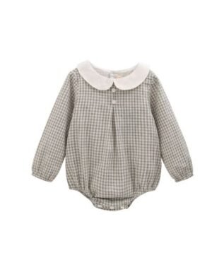 Newness · Ranita de cuadros con cuello bebé