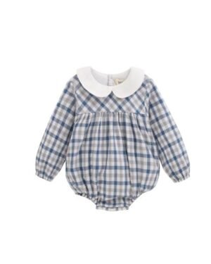 Newness · Pelele de cuadros con cuello bebé