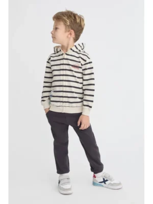 Monkey · Conjunto con sudadera de rayas y pantalón