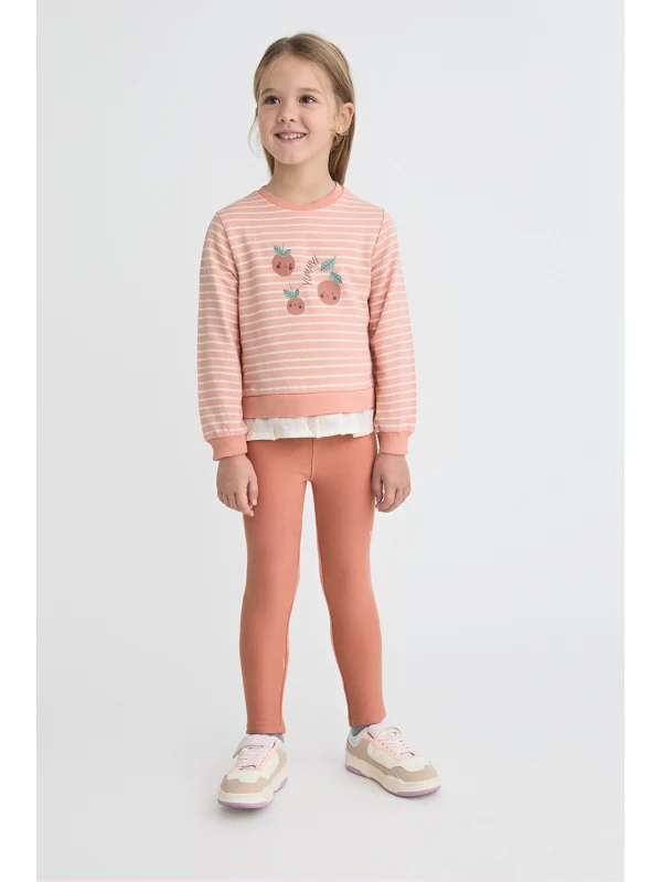 Monkey · Conjunto de rayas con estampado floral