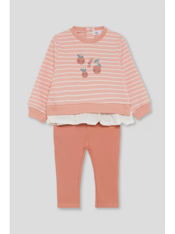 Monkey · Conjunto de rayas con estampado floral - Imagen 2