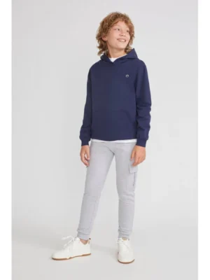 Monkey · Pantalón Chándal Cargo - Gris medio melange