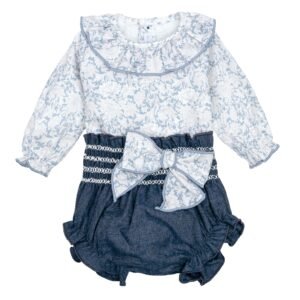Calamaro · Conjunto pololo Naron estampado floral - Azul