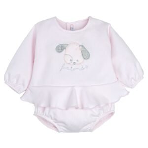 Calamaro · Conjunto pololo Burela con perrito - Rosa