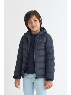 Monkey · Chaquetón acolchado con capucha - Marino