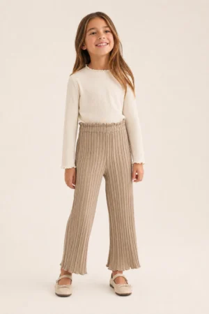 Chicco · Pantalón plisado beige - Beige