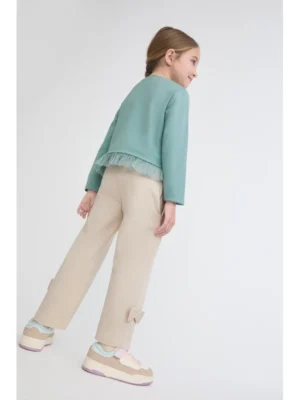 Monkey · Pantalón con lazos decorativos - Arena