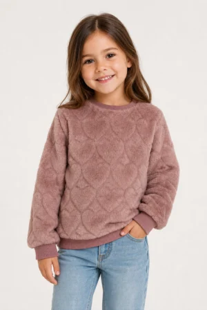 Chicco · Sudadera rosa de corazones - Rosa