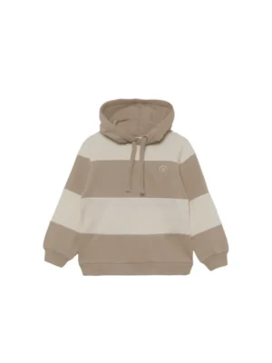 Monkey · Sudadera de Capucha a Franjas - Tostado