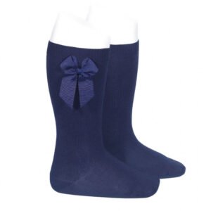 Condor · Calcetines altos con lazo de grosgrain lateral
