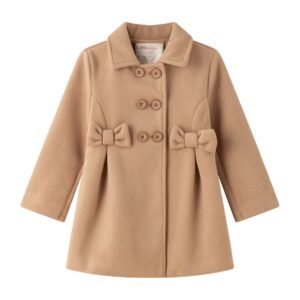 Newness · Abrigo de vestir con lazos delanteros · Beige