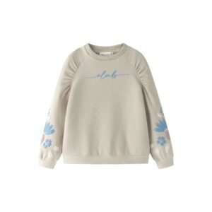 Newness · Sudadera con flores en las mangas · Beige