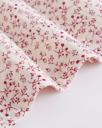 Newness · Vestido estampado con lazo delantero · Blanco