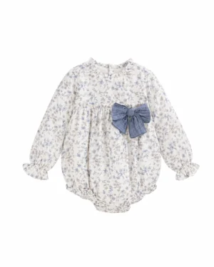 Newness · Pelele con estampado floral y gran lazo