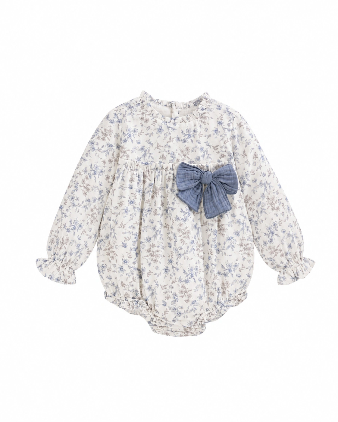 Newness · Pelele con estampado floral y gran lazo